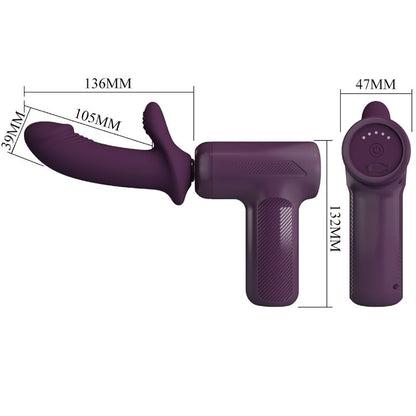 Comprar PRETTY LOVE DJ Scholar Morado – Masajeador Con 5 Configuraciones Para Estimulación Personalizada-Noxtic