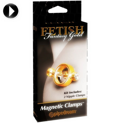 Comprar Fetish Fantasy Gold Pinzas Magnéticas – Diseño Elegante En Acero Pulido De Alta Calidad-Noxtic