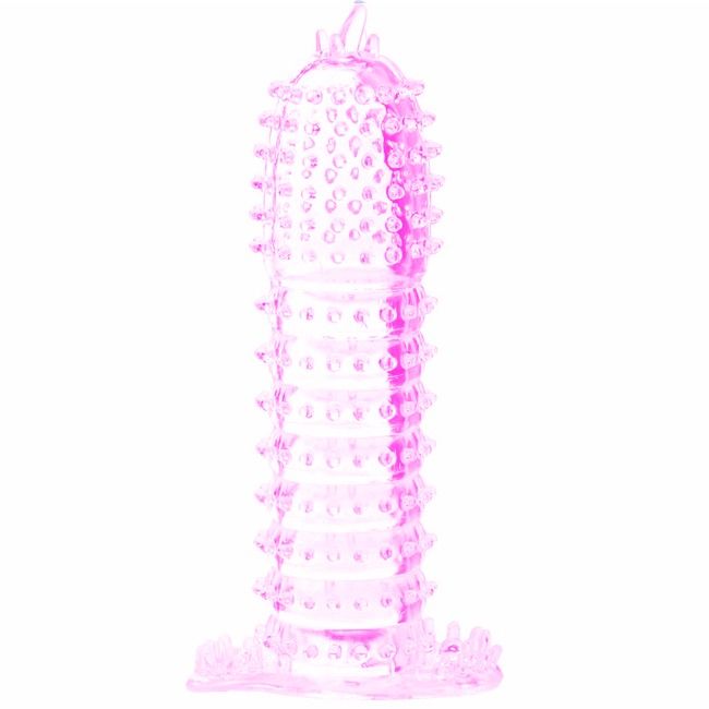 Comprar BAILE Funda Para Pene Con Puntos Estimulantes Rosa – Silicona Suave Para Sensaciones Únicas-Noxtic