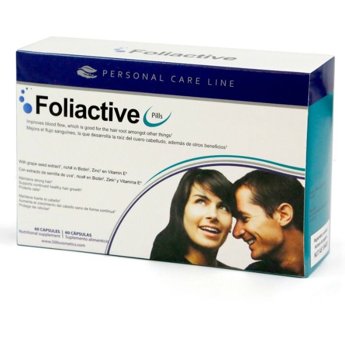 Comprar 500 Cosmetics Foliactive Pills – Complemento Alimenticio Para Fortalecer El Cabello-Noxtic