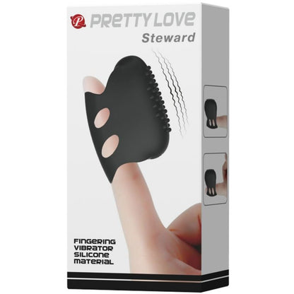 Comprar PRETTY LOVE Flirtation Dedal Con Vibración Negro – Textura Suave Con Estimulación Intensificada-Noxtic