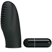 Comprar Pretty Love Flirtation Dedal Con Vibración Stanford Negro – Dedal Texturado De Silicona Para Placer Intenso-Noxtic