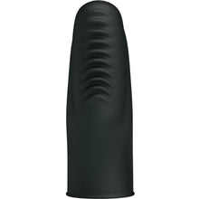 Comprar Pretty Love Flirtation Dedal Con Vibración Stanford Negro – Dedal Texturado De Silicona Para Placer Intenso-Noxtic