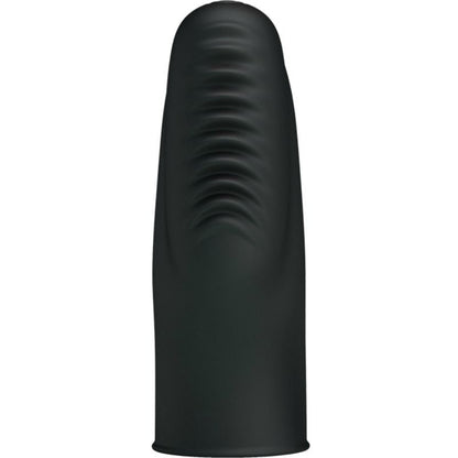 Comprar Pretty Love Flirtation Dedal Con Vibración Stanford Negro – Dedal Texturado De Silicona Para Placer Intenso-Noxtic