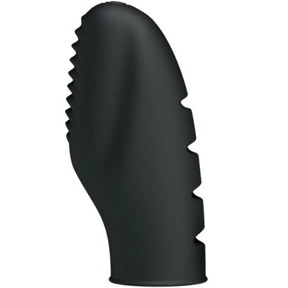 Comprar Pretty Love Flirtation Dedal Con Vibración Stanford Negro – Dedal Texturado De Silicona Para Placer Intenso-Noxtic