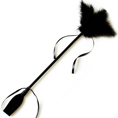 Comprar SECRETPLAY Fusta Y Pluma Negra – Juguete Versátil Para Masajes Sensuales Y Estimulación-Noxtic
