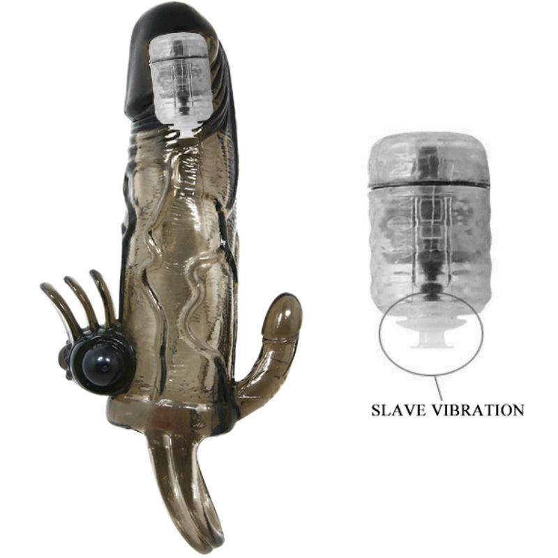 Comprar BAILE Brave Man Funda Vibradora Negra – Estimulación Dual Para Mayor Placer Compartido-Noxtic