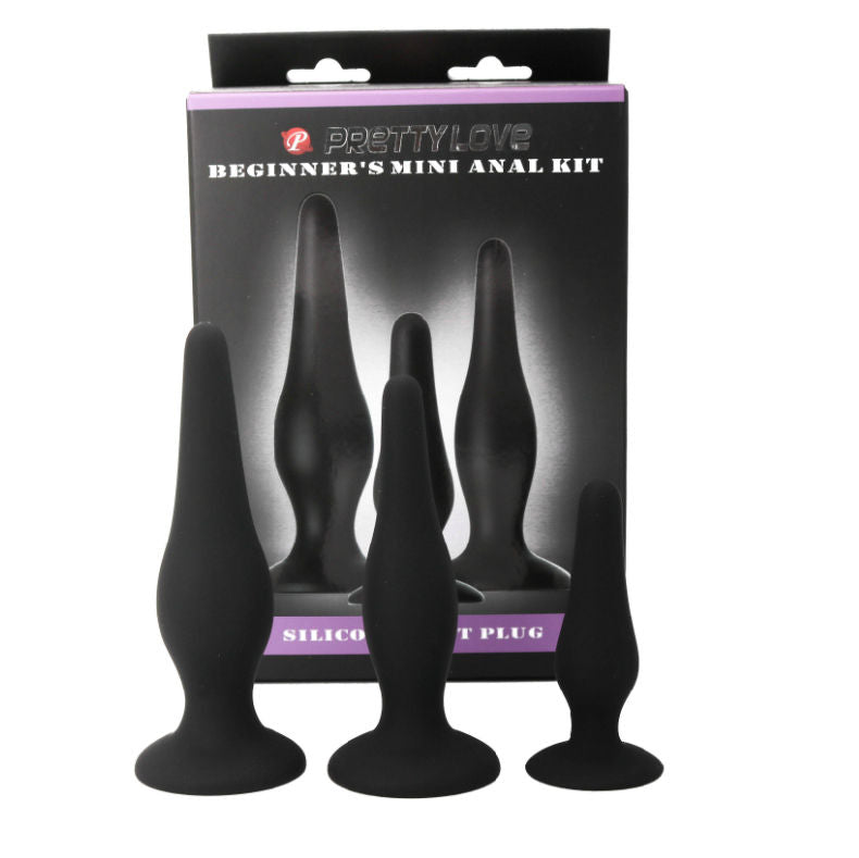 Comprar PRETTY LOVE Kit Iniciación Anal – Plugs De Silicona Para Principiantes Con Diseño Confortable-Noxtic