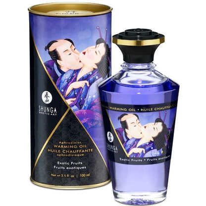 Comprar SHUNGA Aceite De Masaje Efecto Calor Sabor Frutas Exóticas 100 ML – Aceite Lujoso Para Una Experiencia Sensorial Única-Noxtic