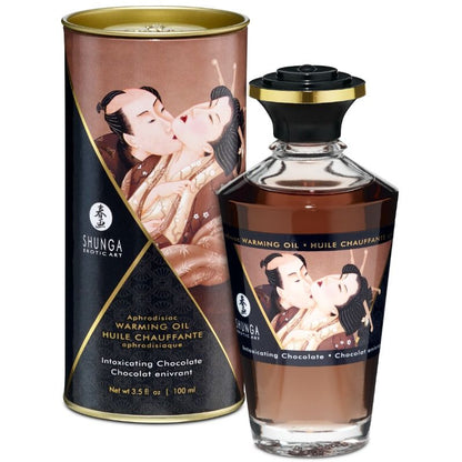 Comprar SHUNGA Aceite Masaje Efecto Calor Sabor Chocolate 100 ML – Aceite Aromático Para Experiencias Sensoriales Únicas-Noxtic