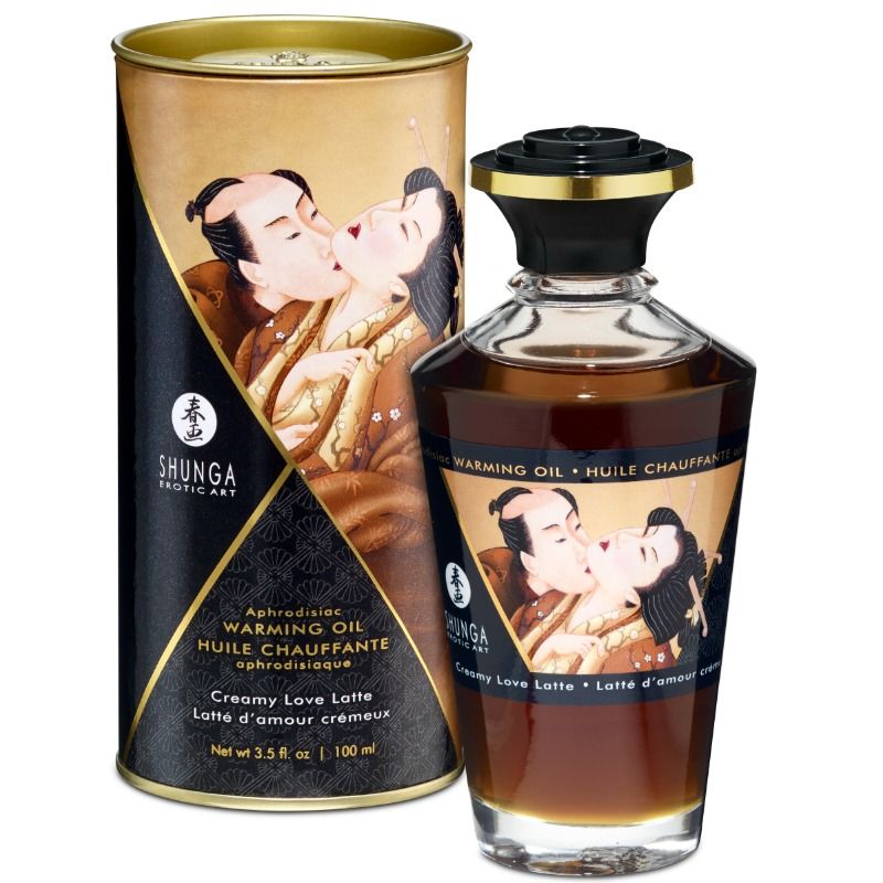 Comprar SHUNGA Aceite Masaje Efecto Calor Sabor Café 100 ml – Aceite Aromático Para Relajación Sensorial-Noxtic