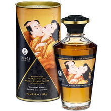 Comprar SHUNGA Aceite Masaje Efecto Calor Sabor Caramelo 100 ML – Aceite Sensual Para Estimulación y Placer Personal-Noxtic