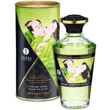 Comprar SHUNGA Aceite De Masaje Efecto Calor Sabor Sorbete De Medianoche 100 ML – Estimula Los Sentidos Con Placer Sensorial-Noxtic