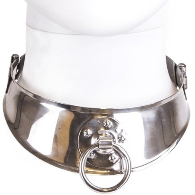 Comprar Metal Hard Collar Restringidor Con Anilla – Accesorio Elegante De Acero Inoxidable Para Exploración Sensual-Noxtic