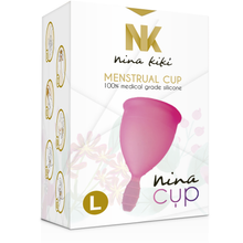 Comprar Nina Kikí Copa Menstrual Rosa Talla L – Silicona Médica Ecológica Para Comodidad Prolongada-Noxtic