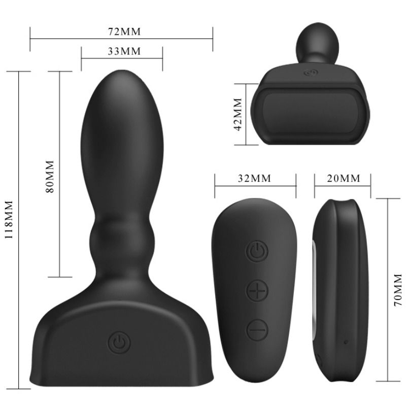 Comprar PRETTY LOVE Marriel Vibrador Prostático Inflable – Diseño Ergonómico Con Vibraciones Ajustables Para Placer Personal-Noxtic