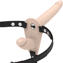 FETISH SUBMISSIVE HARNESS - DOBLE PENETRACIÓN VIBRADOR FLESH UP-FETISH SUBMISSIVE HARNESS-Noxtic