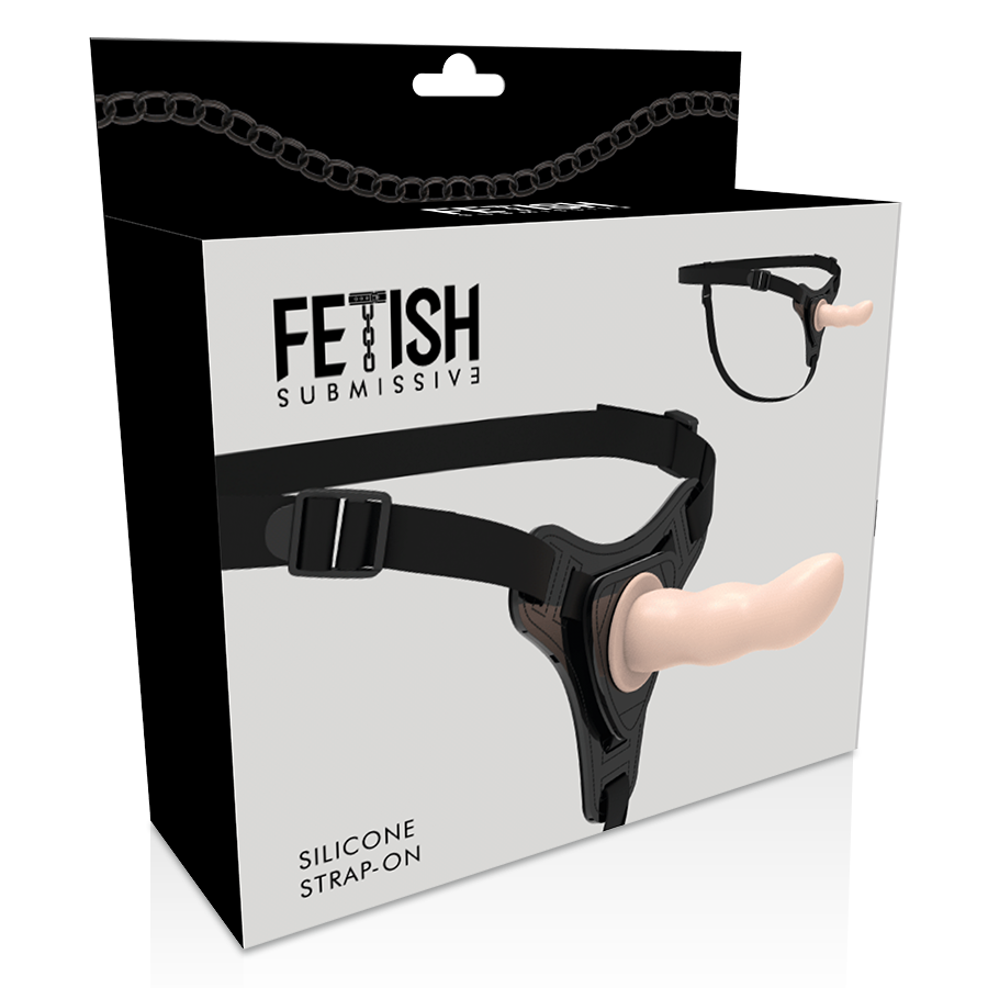 FETISH SUBMISSIVE HARNESS - SILICONA FLESH G-SPOT 12.5 CM-FETISH SUBMISSIVE HARNESS-Noxtic