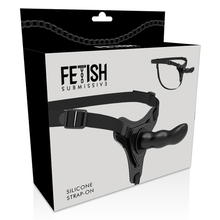FETISH SUBMISSIVE HARNESS - SILICONA NEGRO G-SPOT 16 CM-FETISH SUBMISSIVE HARNESS-Noxtic