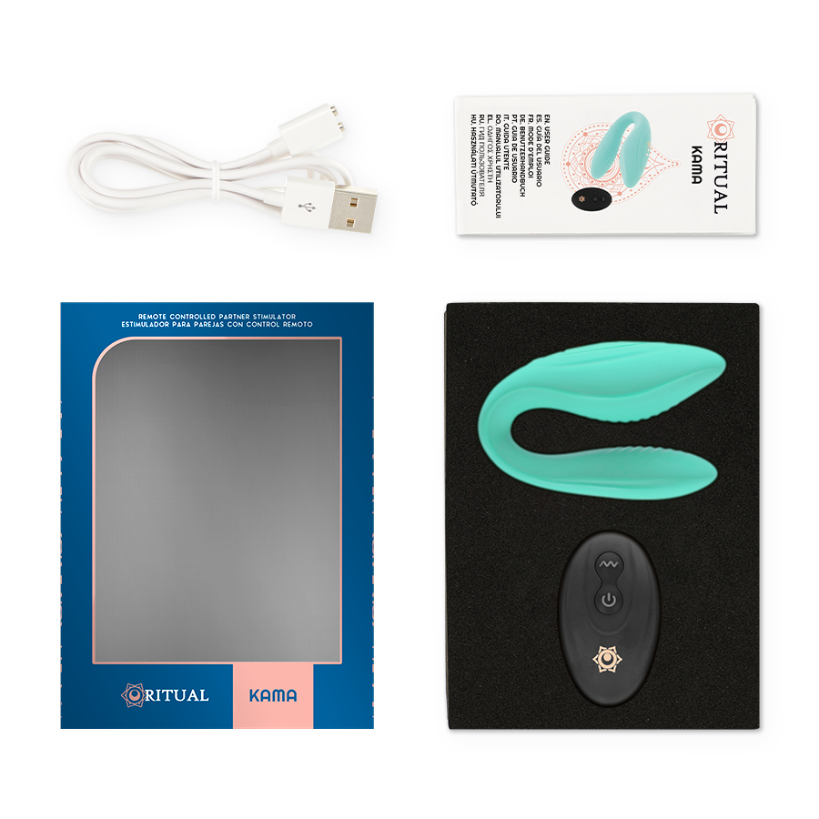 RITHUAL - REMOTE CONTROL KAMA FOR COUPLES BLACK