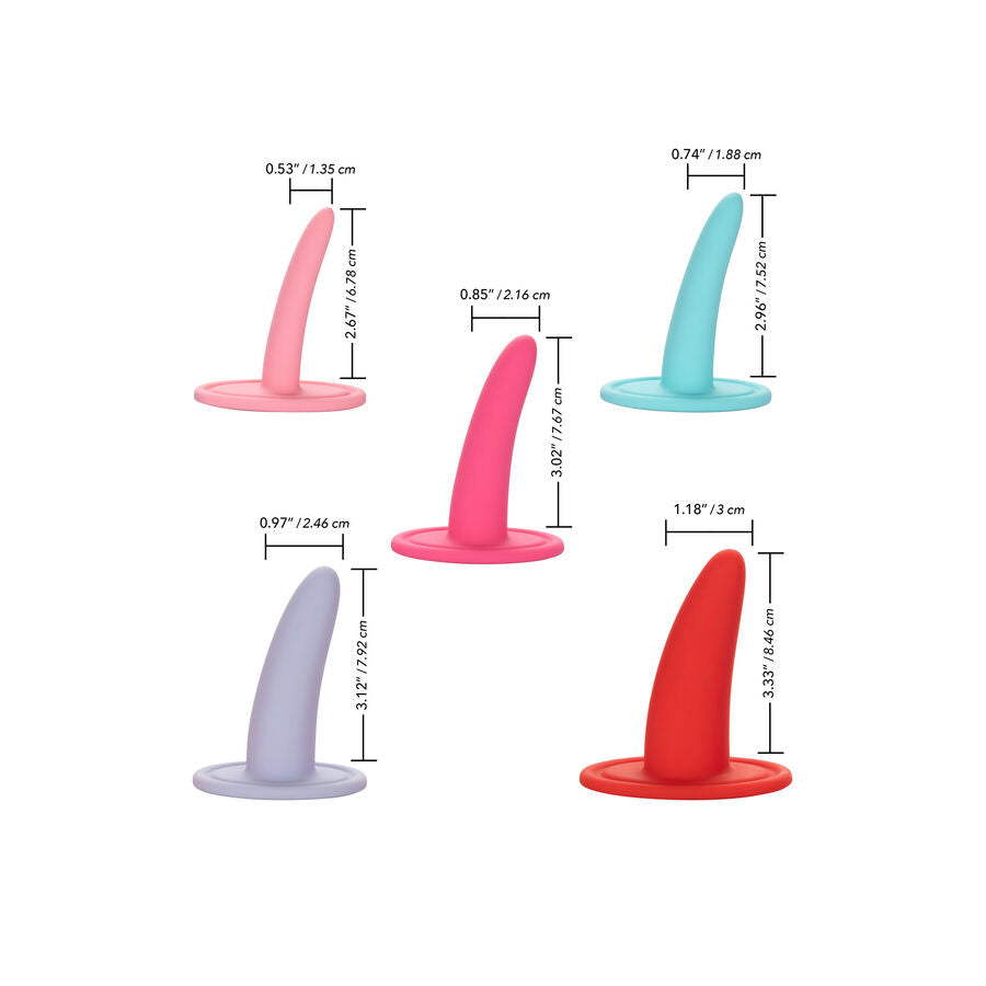 Comprar CALEXOTICS Kit 5PC Dilatadores Multicolor – Conjunto Ideal Para Fortalecer Músculos Con Estilo-Noxtic
