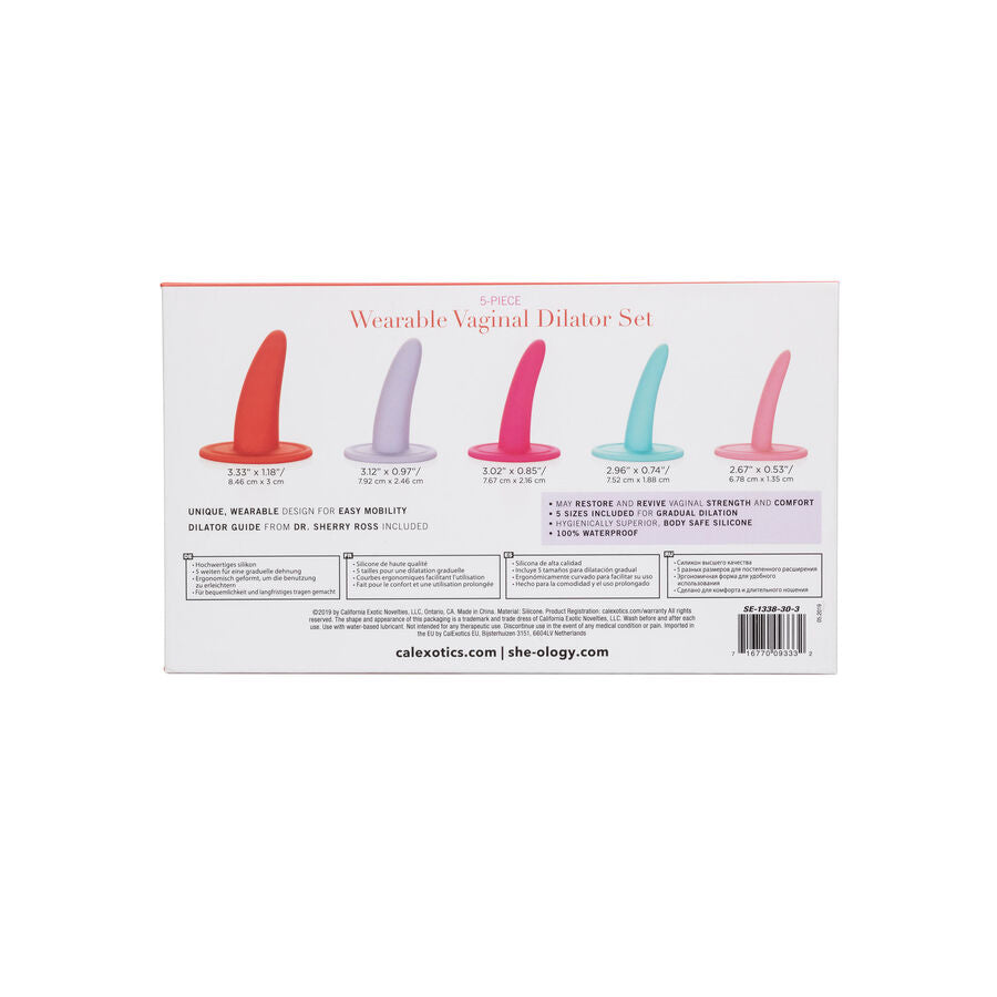 Comprar CALEXOTICS Kit 5PC Dilatadores Multicolor – Conjunto Ideal Para Fortalecer Músculos Con Estilo-Noxtic