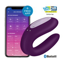 SATISFYER - DOUBLE JOY WITH APP PURPLE