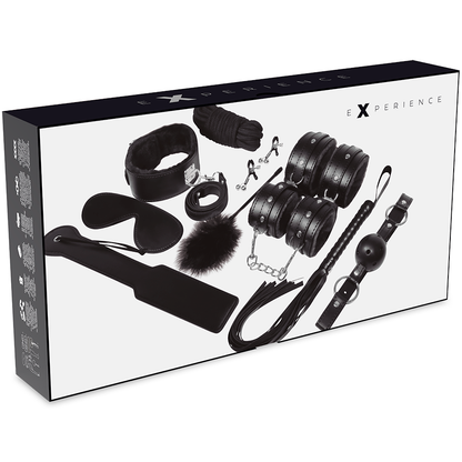 Comprar EXPERIENCE BDSM Fetish Kit Serie Black – Kit Completo Para Explorar Nuevas Sensaciones-Noxtic