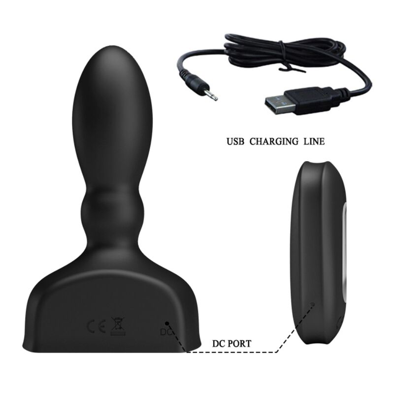 Comprar MR PLAY Plug Anal Hinchable Negro – Control Remoto Con Función Inflable Para Placer Personalizado-Noxtic