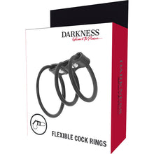 Comprar DARKNESS Set de 3 Anillas Flexibles – Juguete Erótico Para Mayor Placer y Comodidad-Noxtic