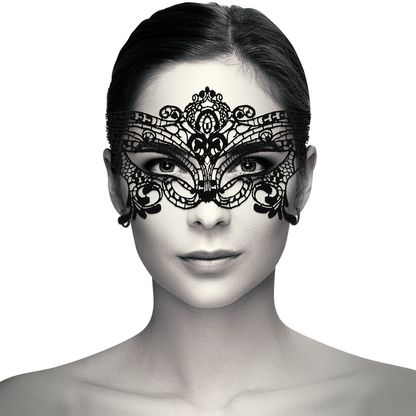 Comprar Coquette Chic Desire Antifaz Encaje Negro Ancho – Diseño Elegante Para Libertad Sensorial-Noxtic