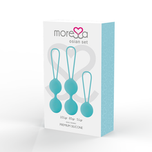 Comprar MORESSA Osian Set Turquesa – Bolas Chinas De Silicona Médica Con Tacto Suave-Noxtic