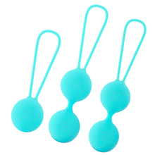 Comprar MORESSA Osian Set Turquesa – Bolas Chinas De Silicona Médica Con Tacto Suave-Noxtic