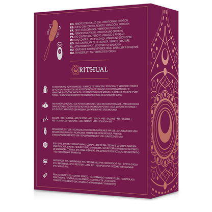Comprar RITHUAL Esha Huevo Control Remoto – Diseño Elegante Con Rotación Y Vibración Para Placer Personalizado-Noxtic