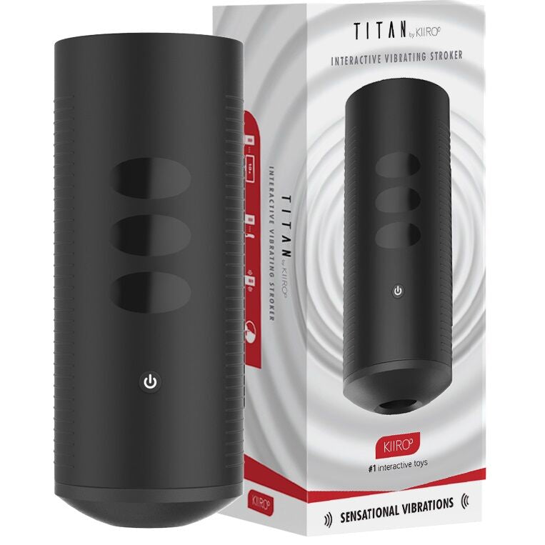 Comprar KIIROO Titan – Masturbador Interactivo Con Vibración Sensible Al Tacto-Noxtic