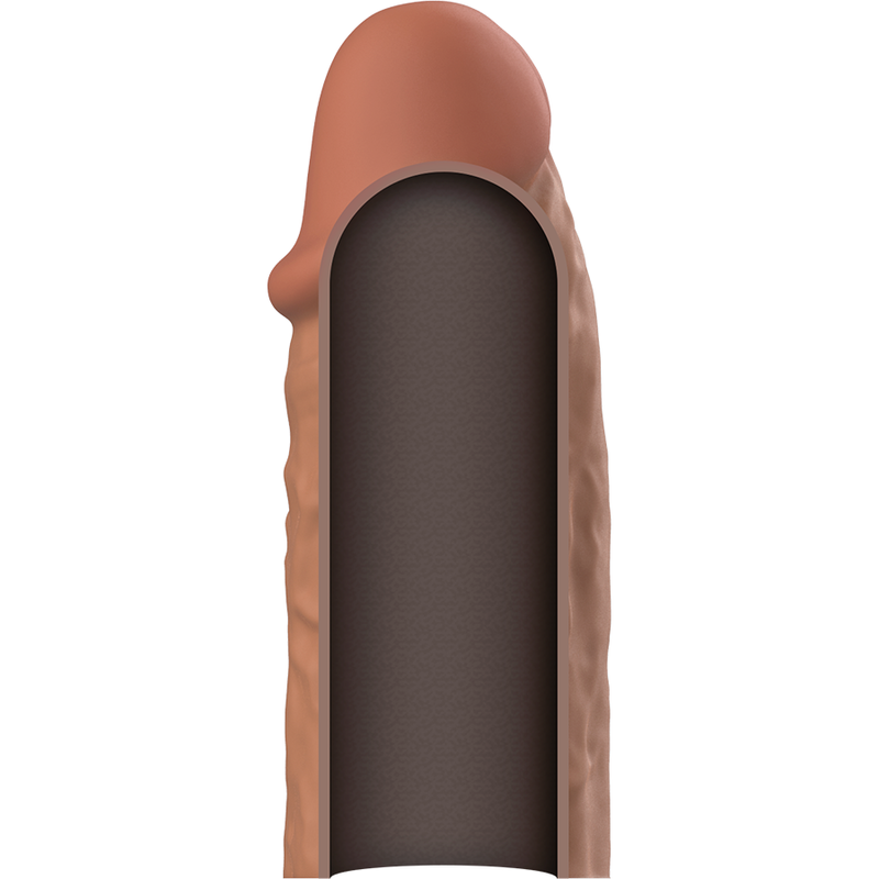 Comprar VIRILXL Extensión Liquid Silicone V3 Marrón – Aumento de Grosor Para Placer Compartido-Noxtic