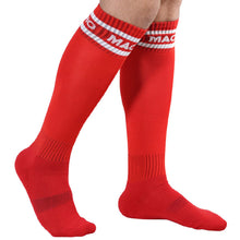 MALE - LONG SOCKS ONE SIZE RED