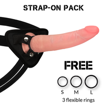 ROCKARMY - ARNÉS + DUAL DENSITY CRUSADER DILDO REALISTA 21.5 CM -O- 4.46 CM-ROCK ARMY-Noxtic