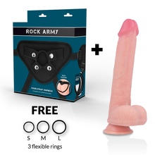 Comprar ROCKARMY Arnés Con Dildo Premium Kingcobra 24 Cm – Diseño Ergonómico Para Placer Intenso-Noxtic